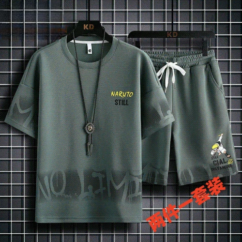 TUCANO/啄木鳥夏季百搭休闲套装男士运动短袖五分短裤清凉两件套