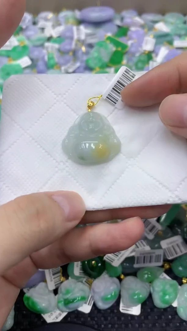 颈饰未镶嵌翡翠天然缅甸翡翠A货