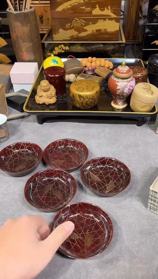 五只 大漆漆器大漆漆器