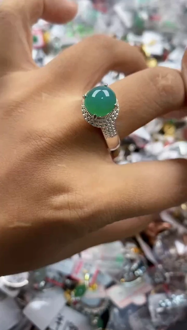 未镶嵌戒指翡翠555             4