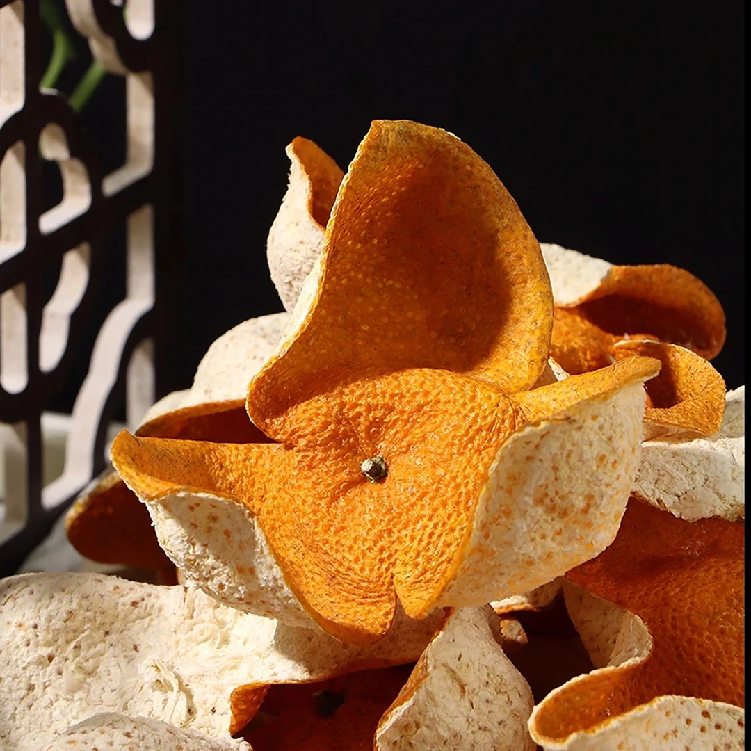 【臻玉严选】2024年 天马产区 茶枝柑大红皮 新会陈皮干仓储存