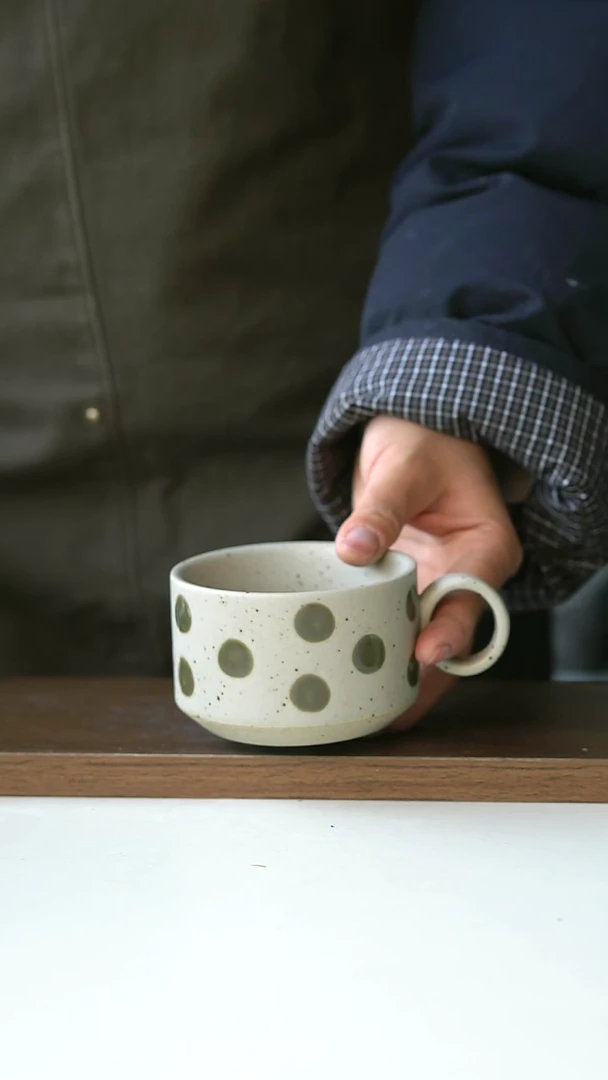 【闪购商品】陶瓷手作绿松石咖啡杯@4-2@