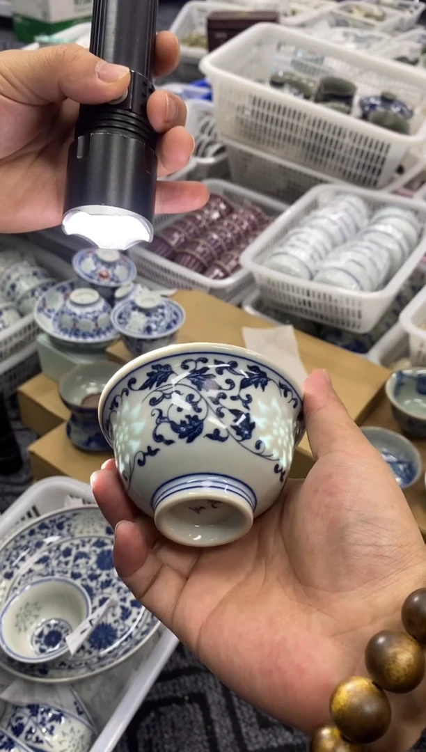 摆件陶景德陶瓷茶具大的容量约100