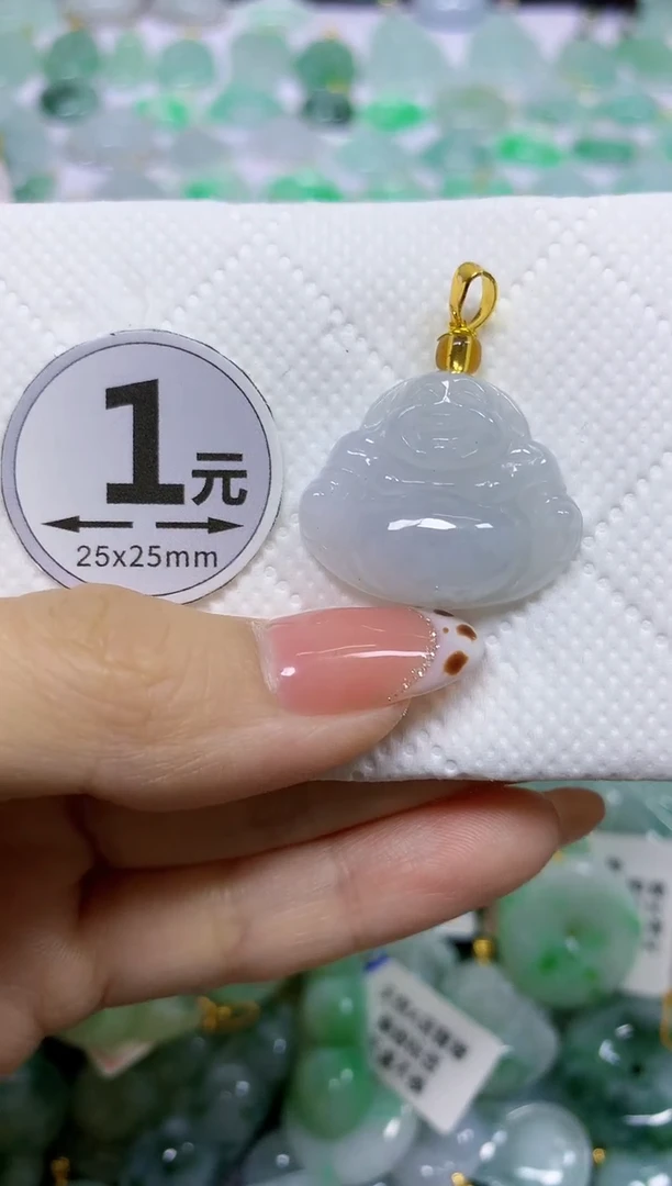 颈饰未镶嵌翡翠天然翡翠A货