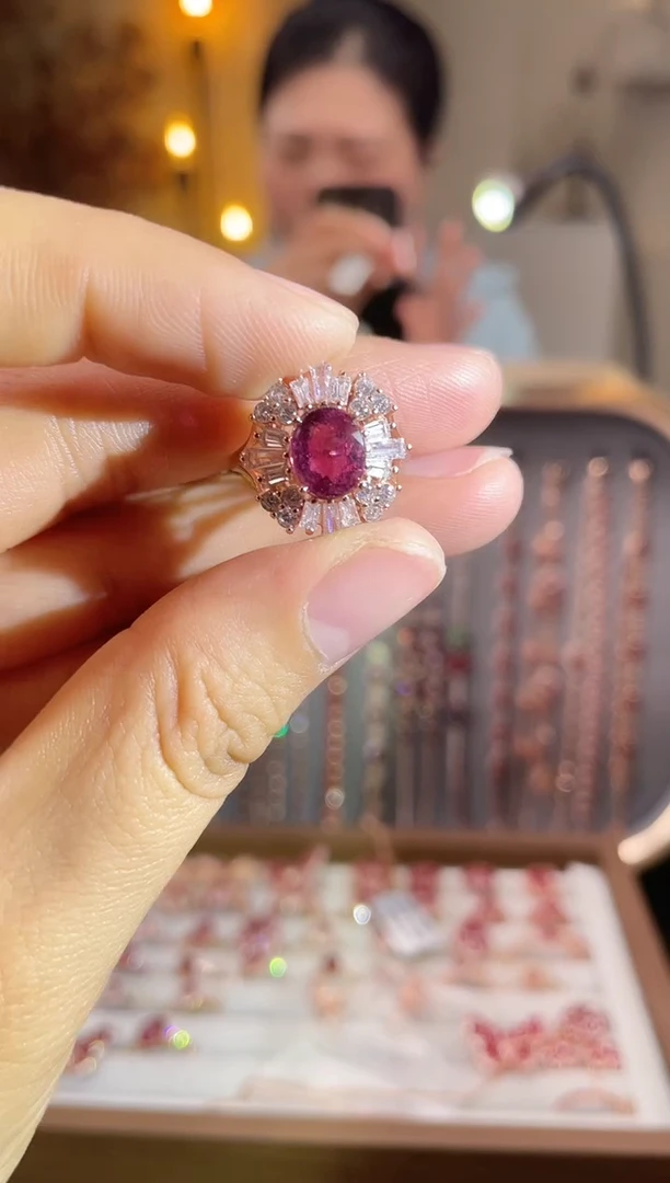 银S925镶嵌手饰碧玺手饰