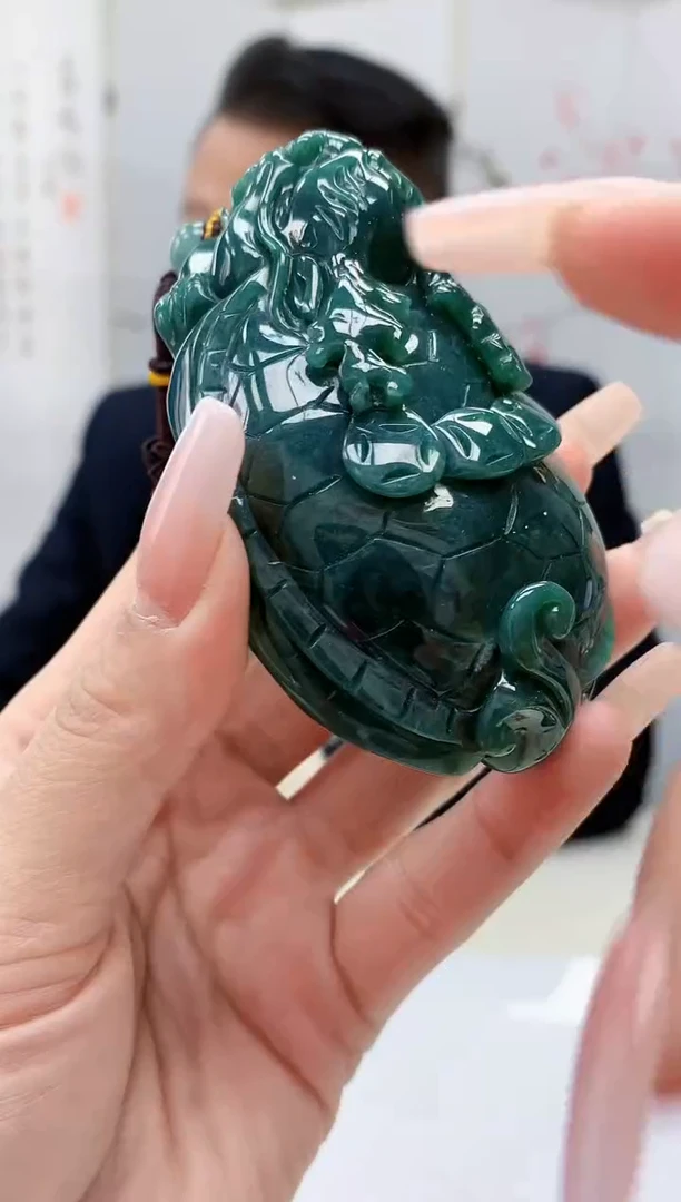 【闪购商品】定制翡翠未镶嵌4969lr-毛货挂件61