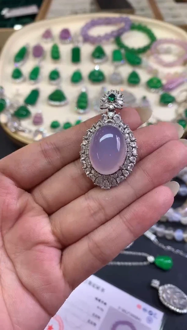 银S925镶嵌吊坠(不含链)玛瑙/玉髓D1|多样性发其一550