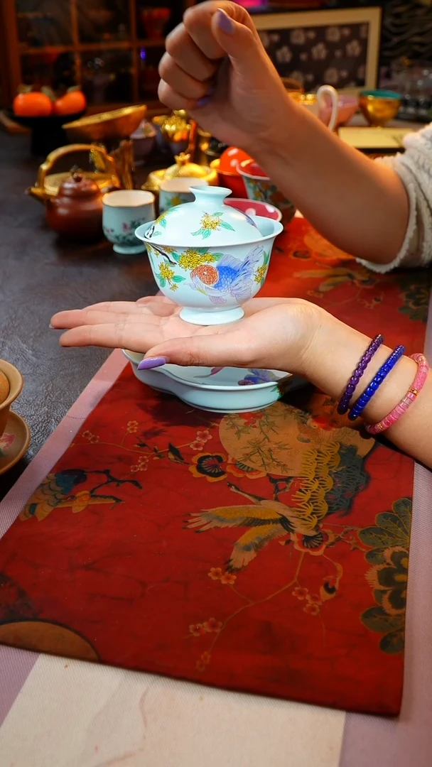 茶杯紫砂【宜景窑 系列】盖碗