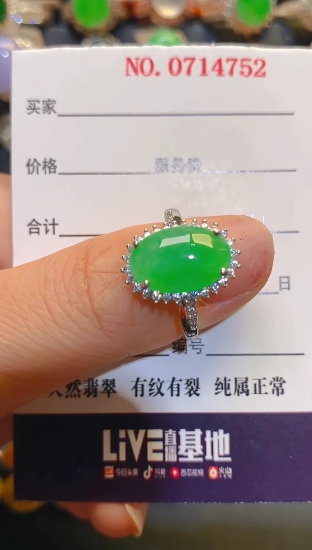 银S925镶嵌翡翠耳饰天然