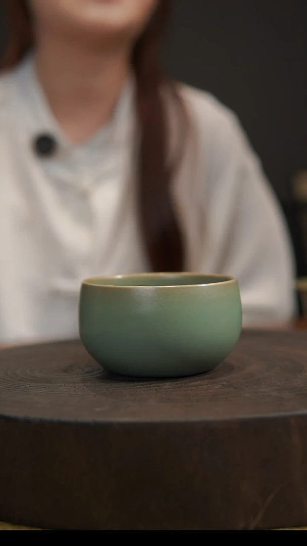 杯子禅定杯 汝州原产地  原矿老釉