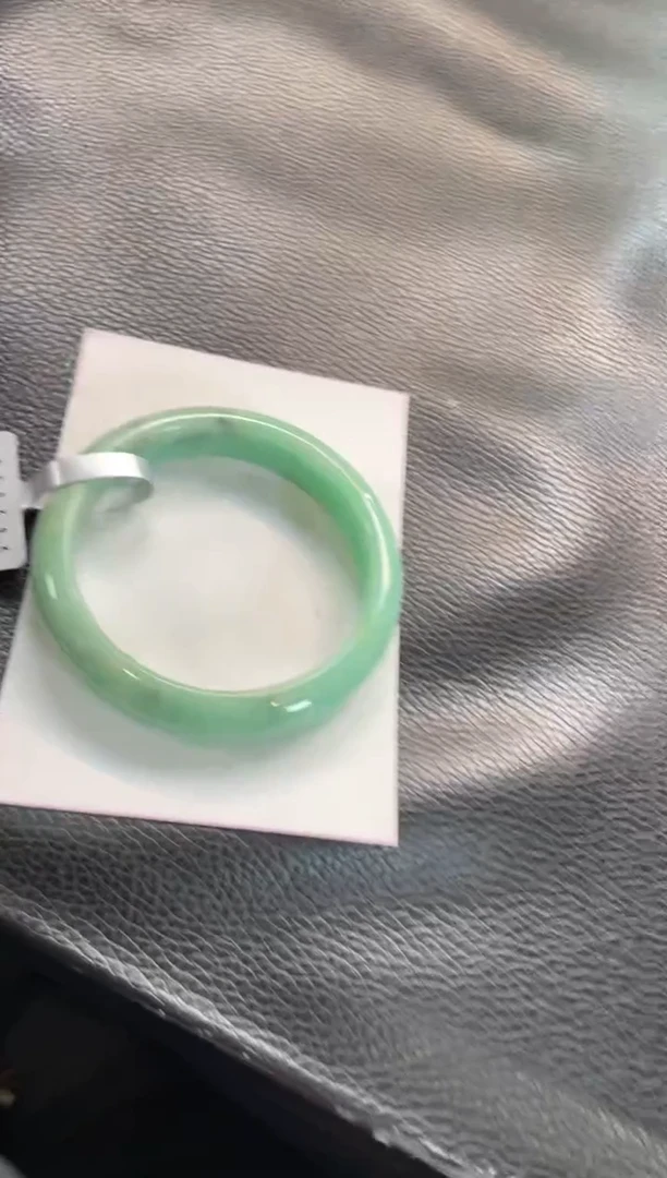 未镶嵌手镯翡翠36号链接 有纹裂 54正圈
