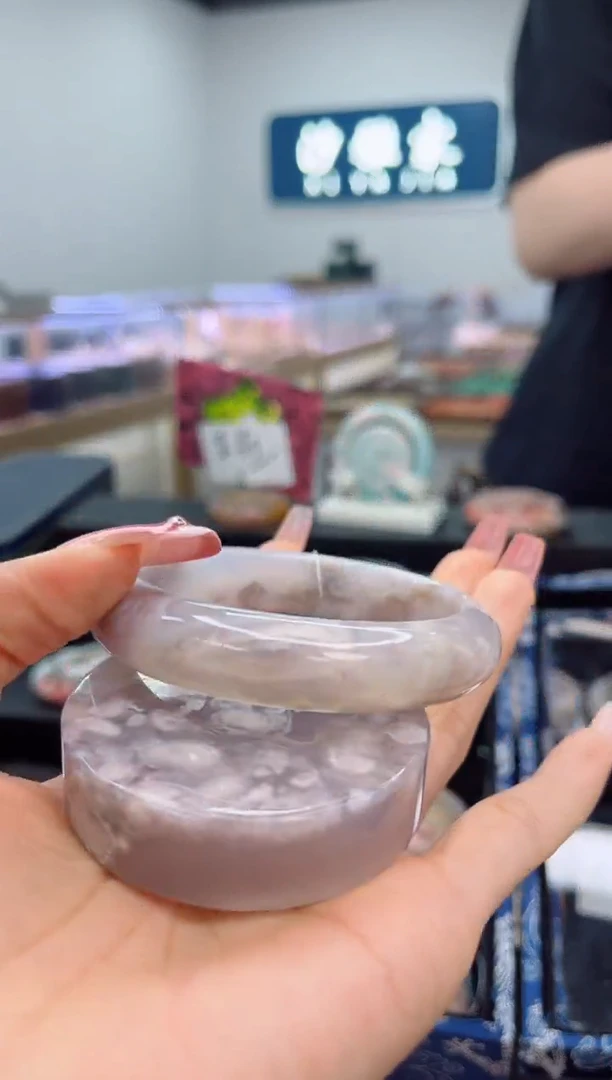 石英质玉手镯未镶嵌61圈口（赠品镯心）3966828