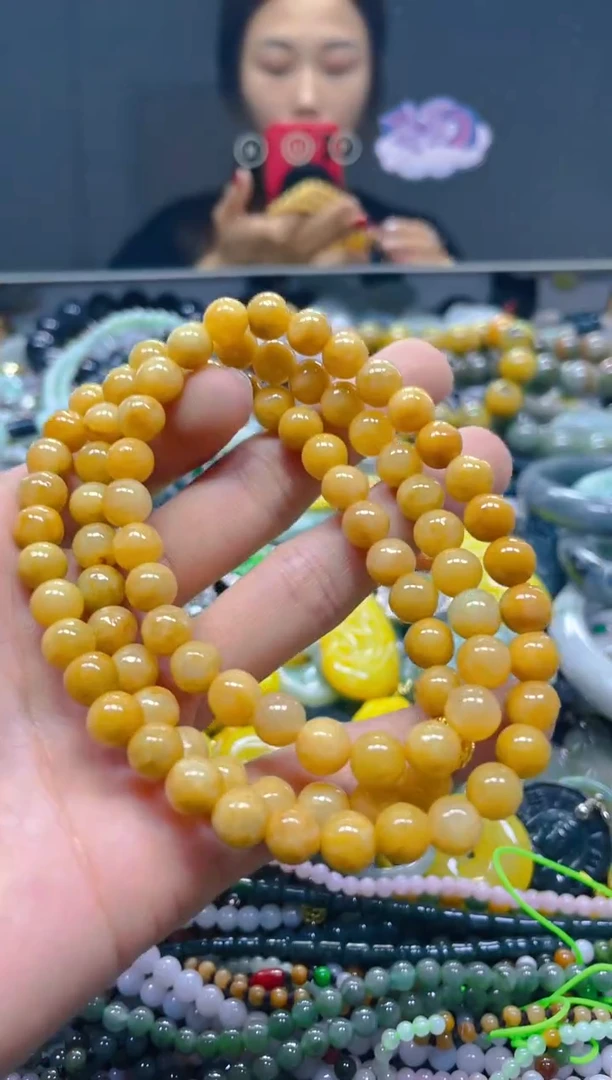 颈饰未镶嵌翡翠7MM/L/翡翠A货，一件也是批发价