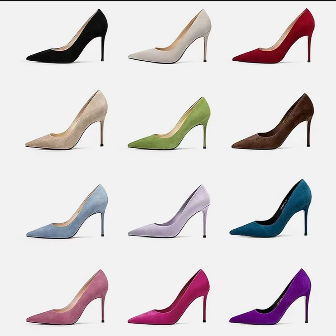 《2号》广州真皮女鞋时尚高定气质女鞋（按编码去拍）