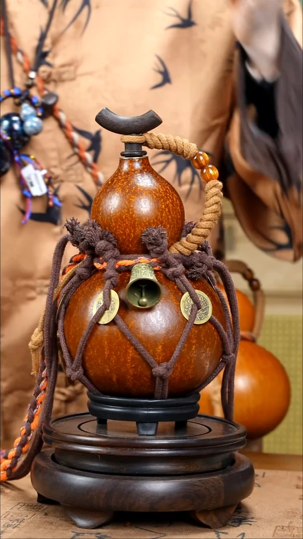 WT013网兜款大漆酒葫芦（现货现发）