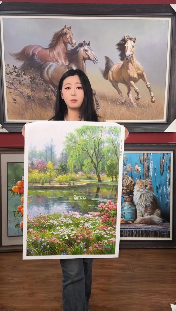 油画【2号】约50*70cm丨朝鲜原创纯手绘孤品油画丨顺丰包邮