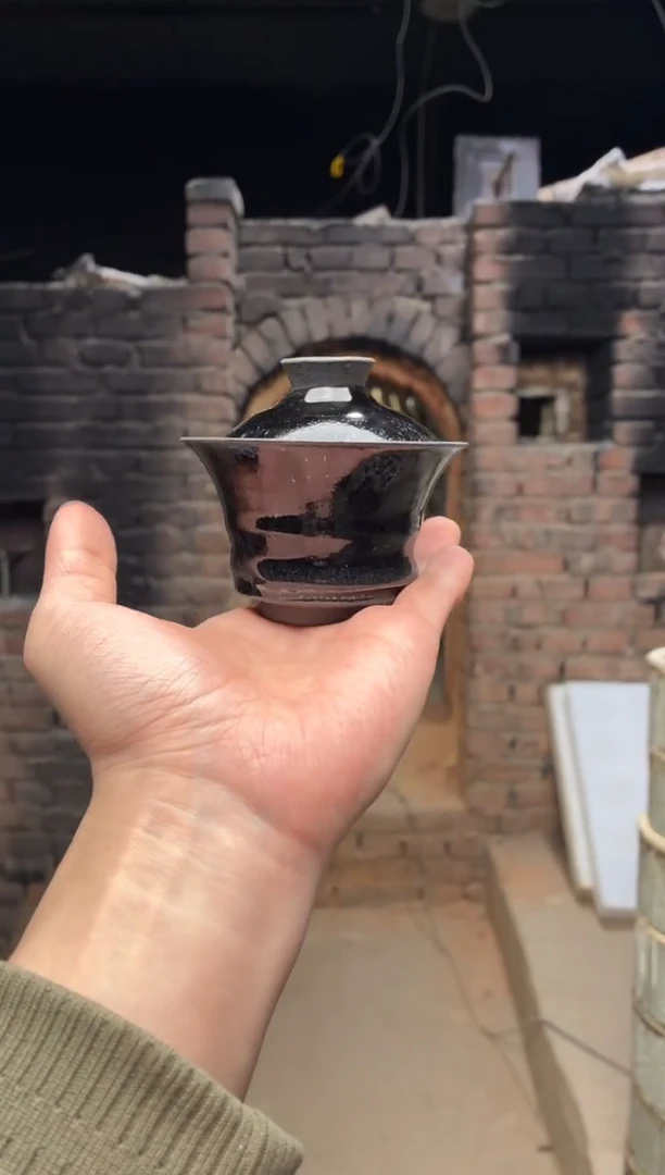 茶盏真柴烧建盏换点柴火