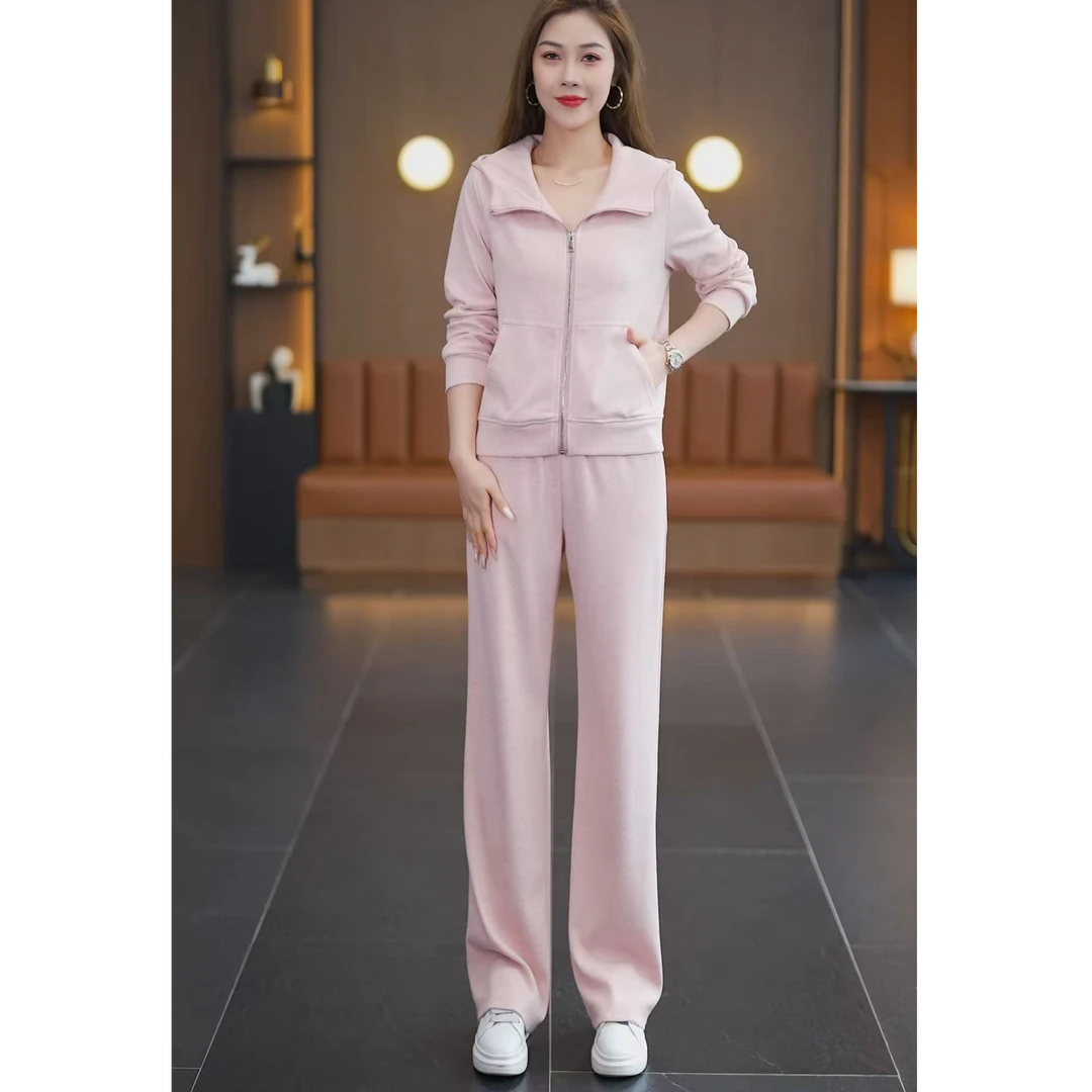 梦香阁初秋运动服套装新款时尚洋气减龄春季休闲装品牌卫衣两件套