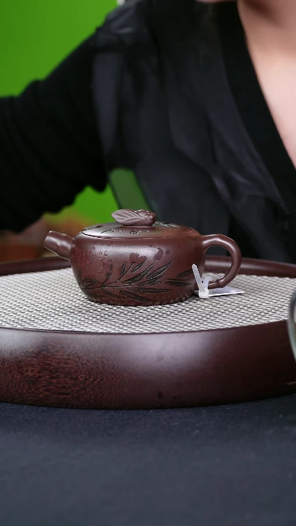 茶壶紫砂宜兴紫砂壶知足常乐