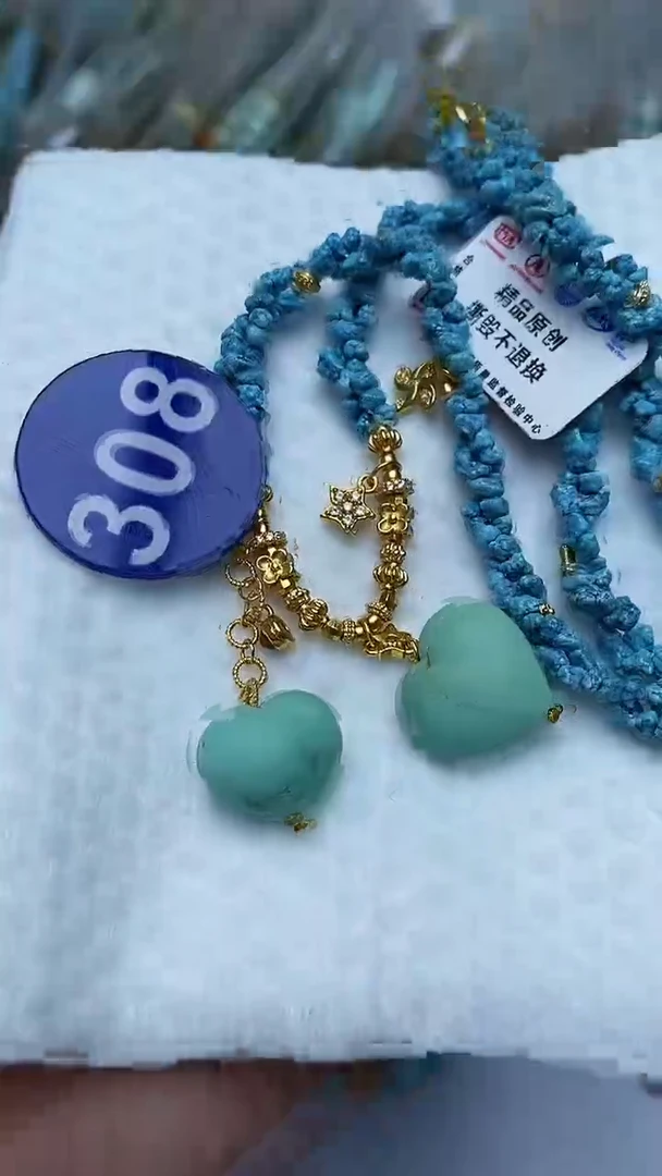 【闪购商品】绿松石项链银S925镶嵌308