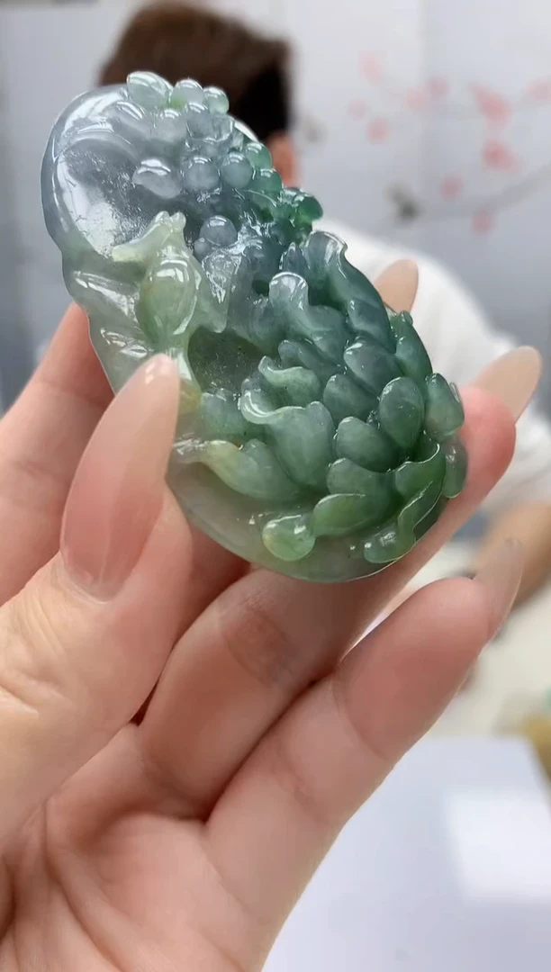 【闪购商品】定制翡翠未镶嵌4868jj-毛货挂件92