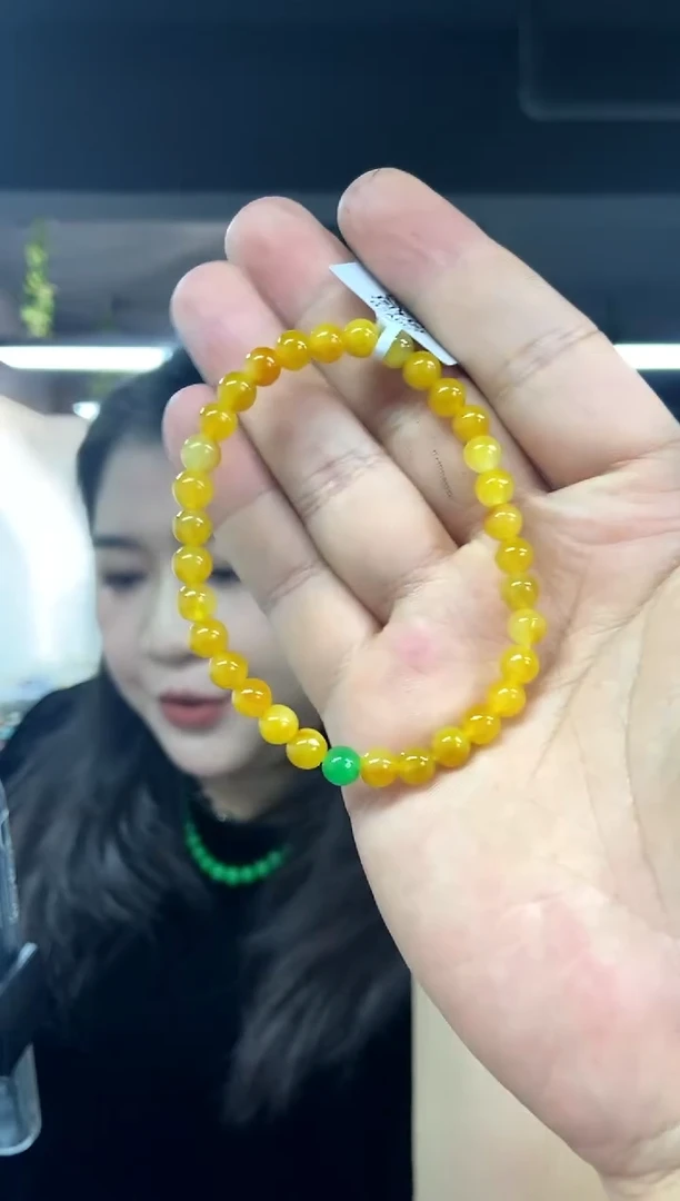 未镶嵌手链翡翠多样性发其一颜色微差