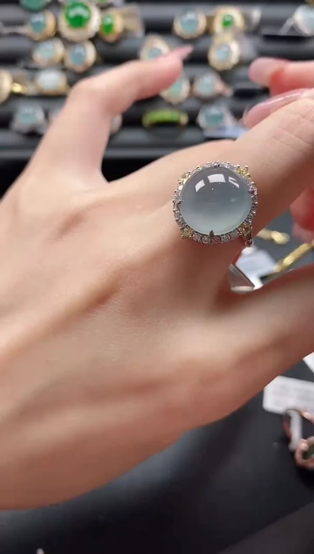 【闪购商品】翡翠戒指银S925镶嵌1111