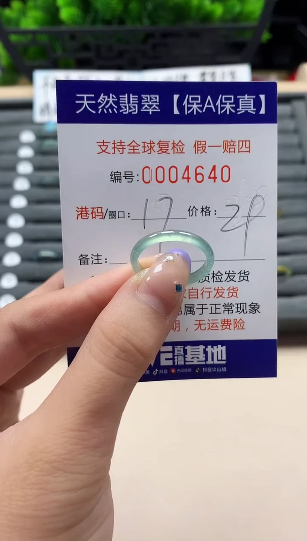 未镶嵌戒指翡翠天然  4640