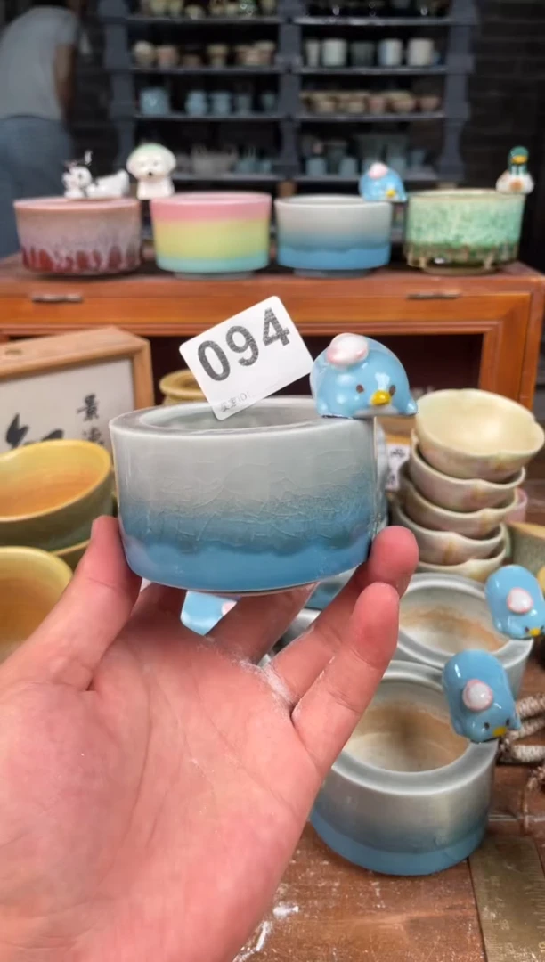 瓷片094知木小芳花盆