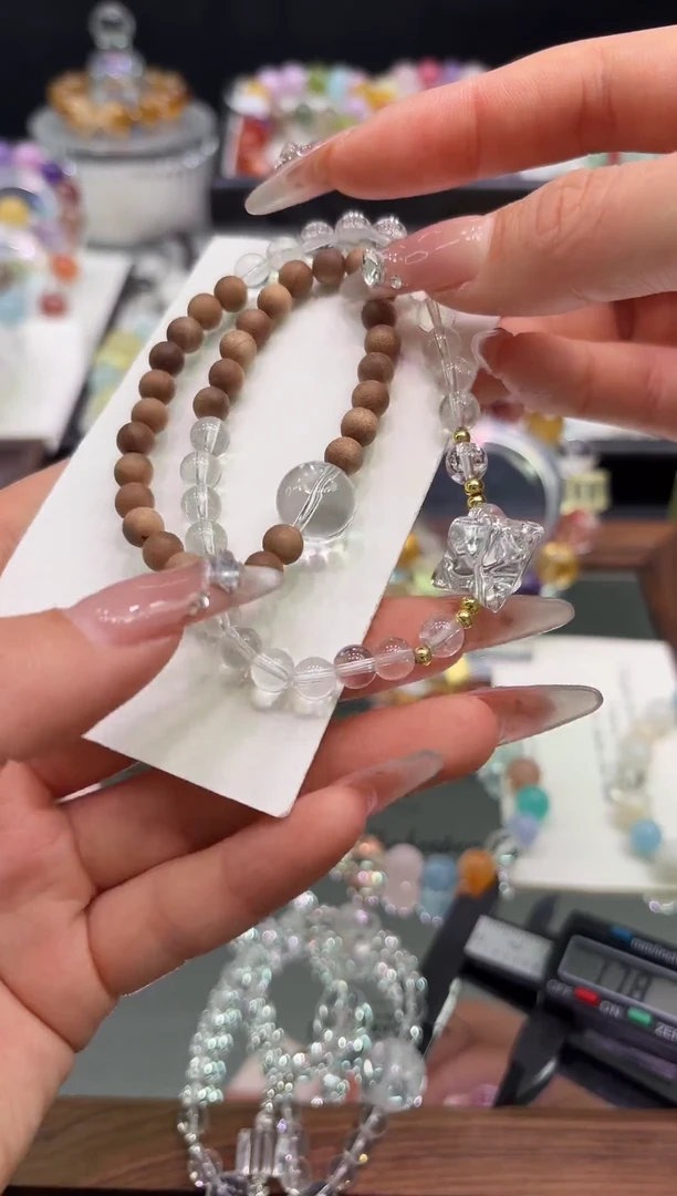 未镶嵌手链水晶双圈手串