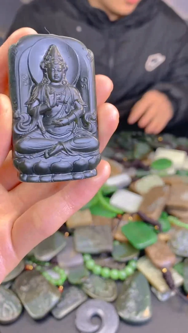 未镶嵌和田玉珠宝半成品1