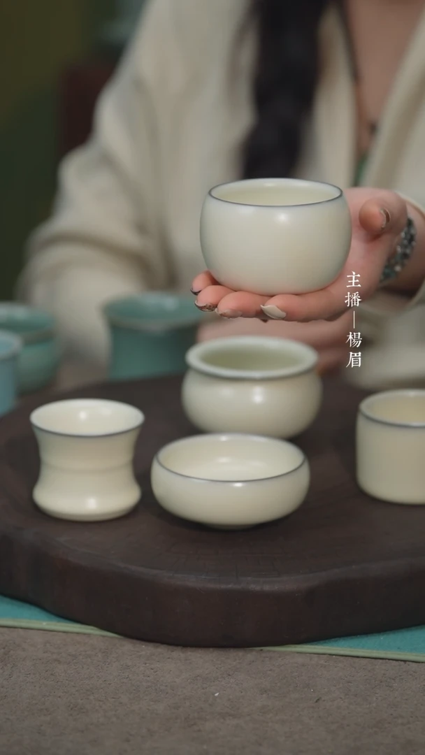 【闪购商品】圆满杯（灰胎）——龙眉