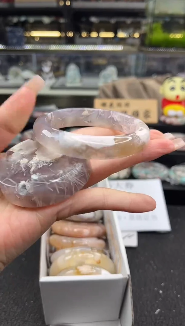 未镶嵌手镯石英质玉60圈口 （赠品镯心）378923