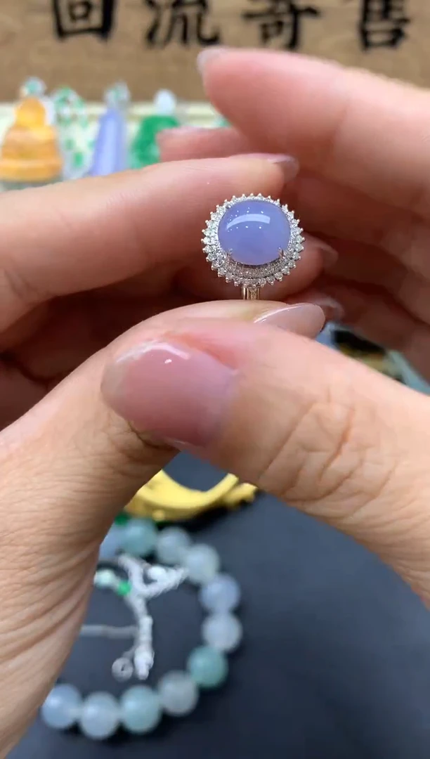 【闪购商品】翡翠戒指18K金镶嵌421-中国好珍宝