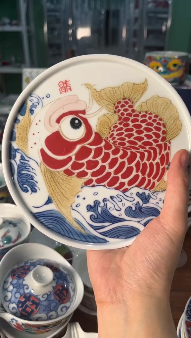 陶瓷昨明景德镇陶瓷：微微瑕壶承