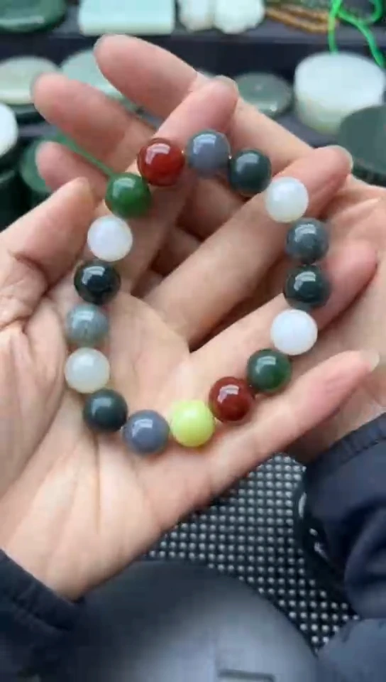 未镶嵌和田玉珠宝半成品手串