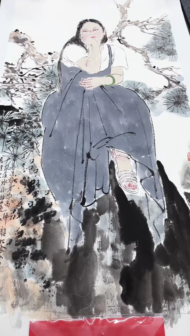 精品国画人物作品