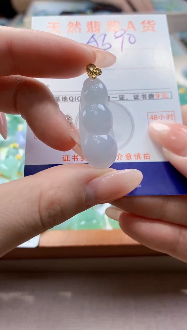 颈饰未镶嵌翡翠天然A货翡翠挂件