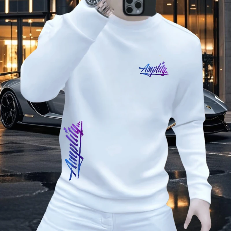 2026新款爆款卫衣男圆领潮牌休闲百搭字母印花长袖上衣欧货套头衫