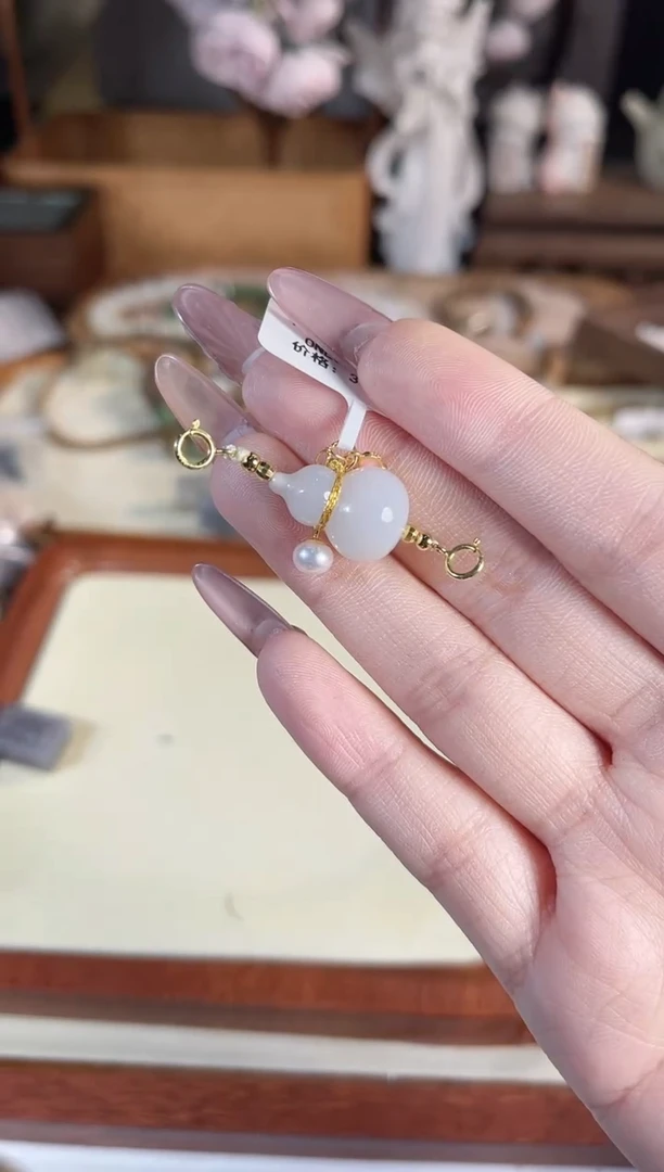 吊坠(不含链)银S925镶嵌和田玉多样性发其一孤品默认微瑕