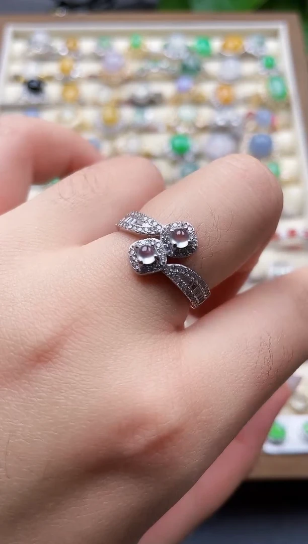 银S925镶嵌戒指翡翠48