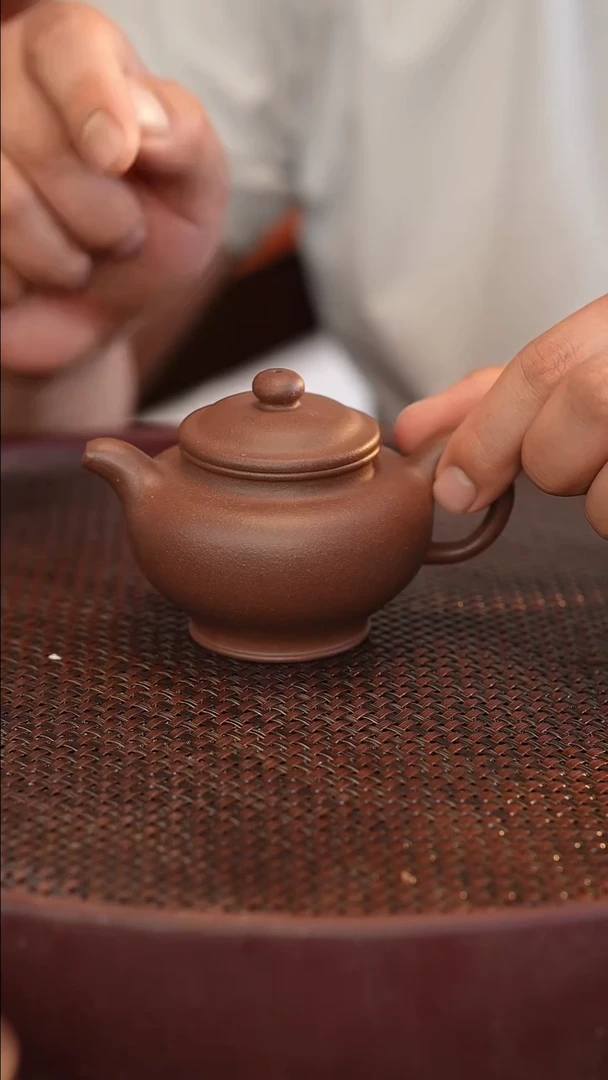 茶壶紫砂紫泥 半手工 掇只 160cc