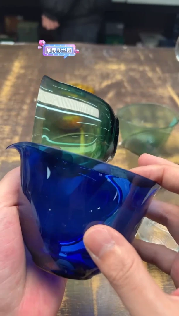 【闪购商品】/魏小玻水滴公道（蓝色+墨绿熏银）