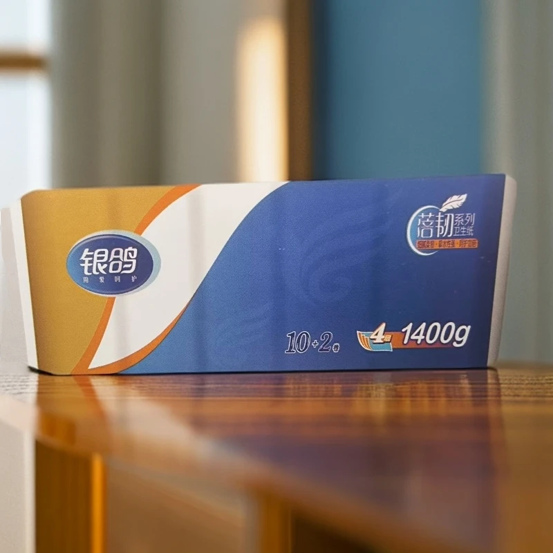 银鸽家用棉柔卷纸加厚原装抑菌温和国货