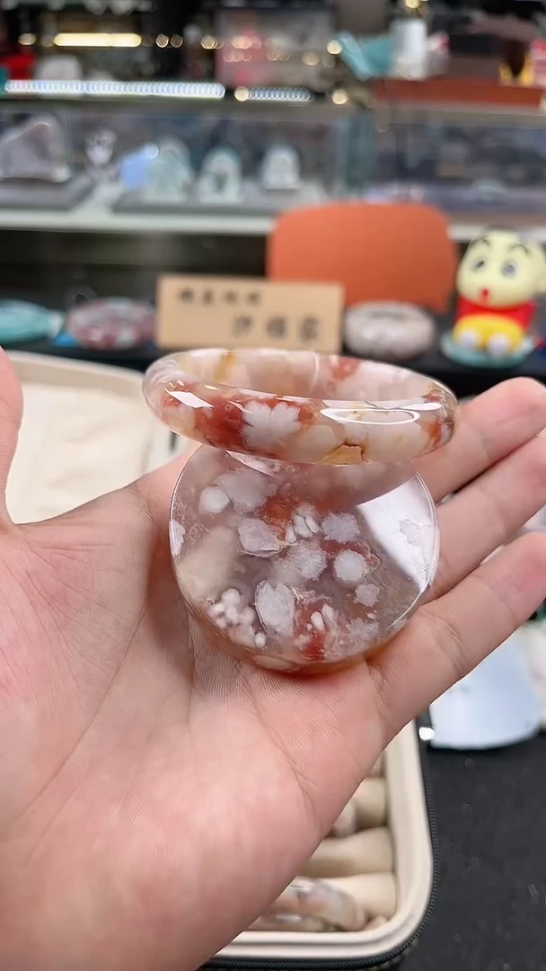 未镶嵌手镯石英质玉58圈口（赠品镯心）s93422