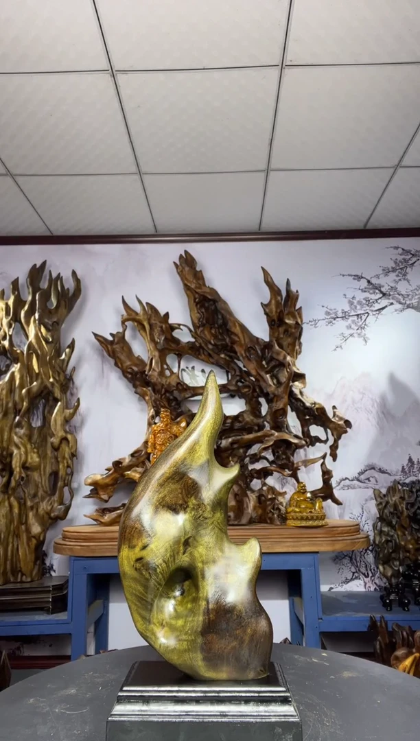 金丝楠木雕款必*金丝楠木工艺品摆件