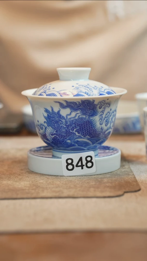 杯子全手工全手绘848微瑕