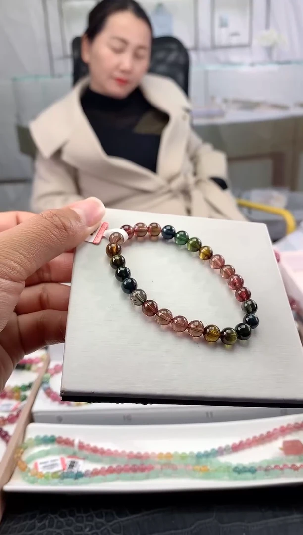 【闪购商品】碧玺手串未镶嵌多样性发一条