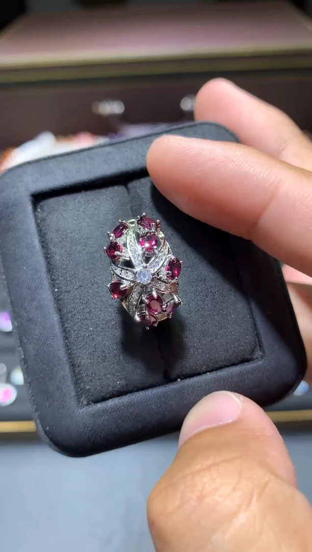 石榴石戒指未镶嵌G30【多样性发其一】