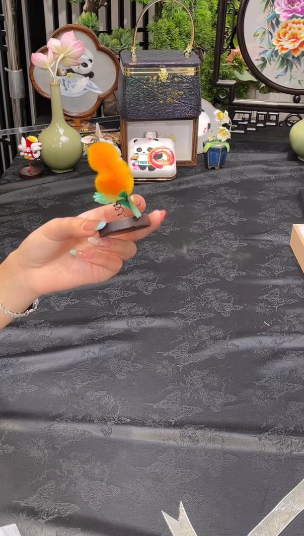 织绣小*苏绣非遗饰品